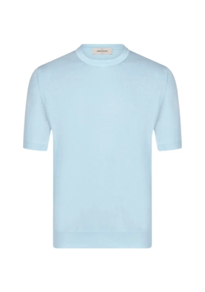 Gran Sasso short-sleeve crew-neck sweater - Blue