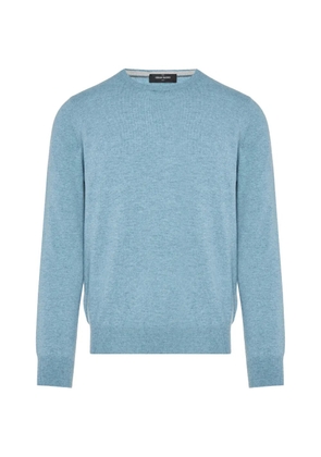 Gran Sasso crew-neck ribbed-trim sweater - Blue