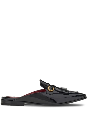 Ferragamo Gancini plaque slippers - Black