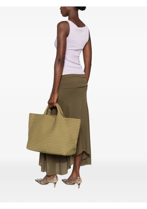 NAGHEDI large St Barths woven tote bag - Green
