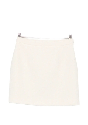 Alessandra Rich bouclé-knit mini skirt - Neutrals