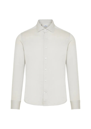 Sonrisa spread-collar long-sleeve shirt - White