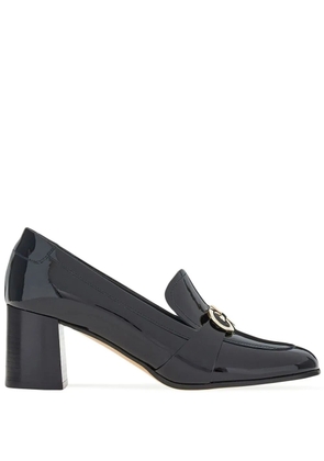 Ferragamo Olivia patent-leather 60mm loafers - Black