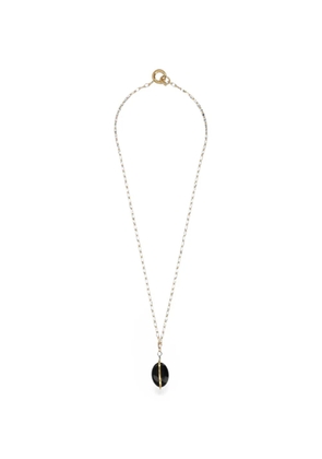 ISABEL MARANT stone-pendant cable-link necklace - Yellow