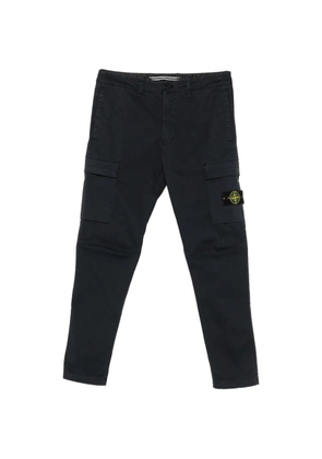 Stone Island logo-patch trousers - Blue