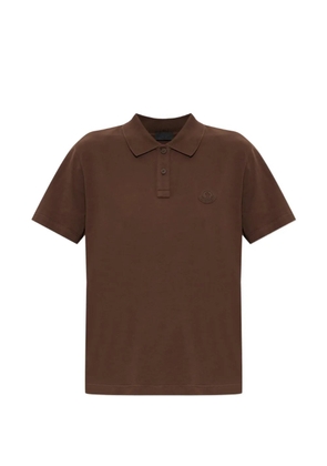 Moncler logo-patch polo shirt - Brown