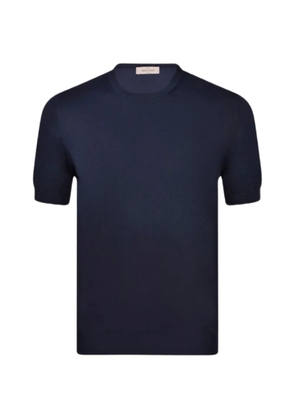 Gran Sasso short-sleeve crew-neck sweater - Blue