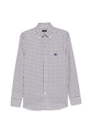 ETRO check-pattern button-down shirt - White