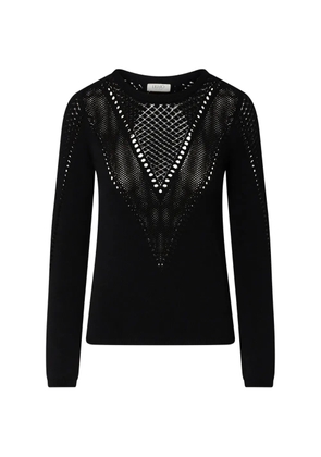 LIU JO knit top with cut-out - Black