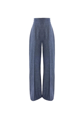 Carolina Herrera Diane wide-leg trousers - Blue