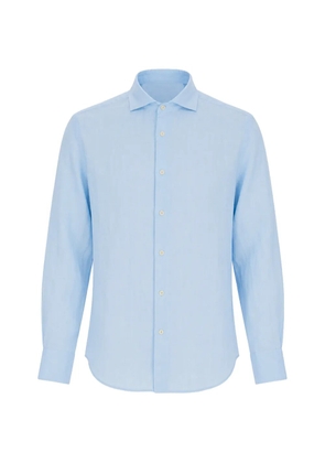 MC2 Saint Barth Pamplona linen long-sleeve shirt - Blue