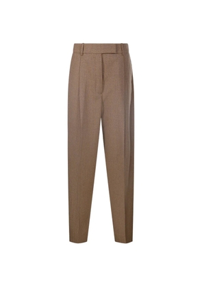 Róhe Daria pleated trousers - Neutrals