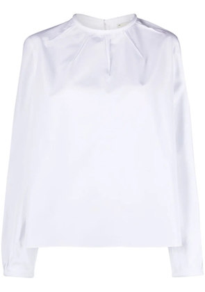 FENDI cotton-poplin blouse - White