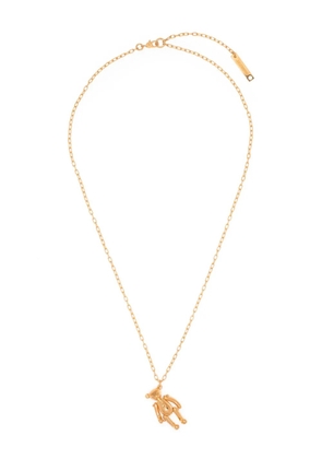 AMBUSH teddy bear charm necklace - Gold