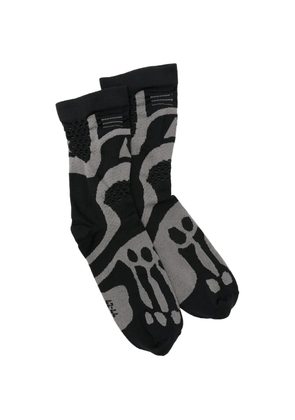 ROA patterned socks - Black