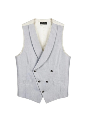 L.B.M. 1911 double-breasted micro-dot waistcoat - Blue