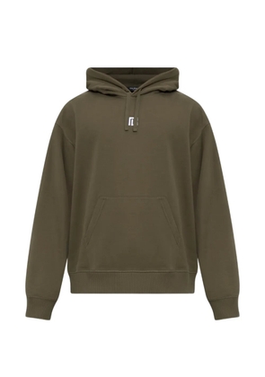 Balmain logo-detail drawstring hoodie - Green