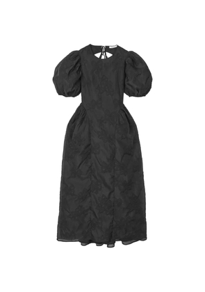Cecilie Bahnsen Ulani papillon-matelassé flared midi dress - Black