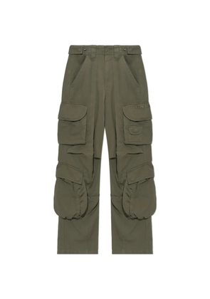 Balmain logo-embroidered cargo pants - Green