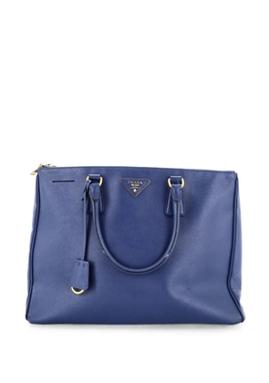 Prada Pre-Owned Double Zip Lux Saffiano Leather Large tote bag - Blue
