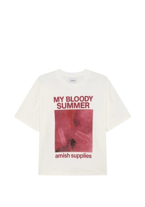 AMISH graphic-print loose-fit T-shirt - White