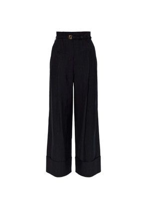 FENDI pinstripe trousers - Black