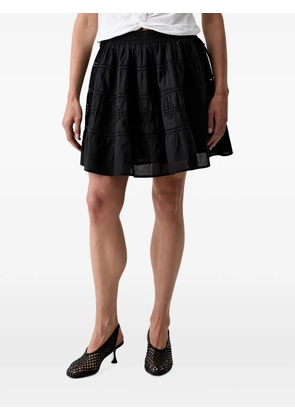 Marc O'Polo broderie-anglaise mini skirt - Black