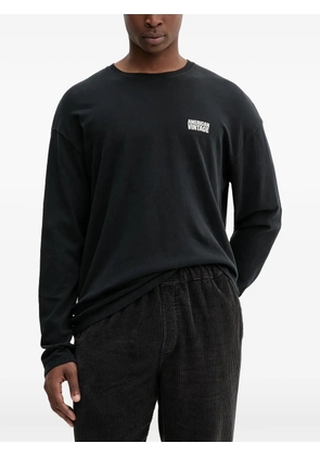 American Vintage Ykobow logo-print long-sleeve T-shirt - Black
