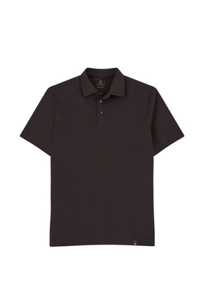 Boggi Milano polo in stretch supima cotton jersey - Brown