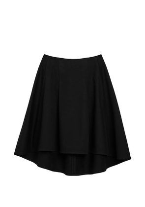 AMI Paris midi A-line cotton skirt - Black