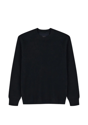 Boggi Milano crew neck jumper in merino wool blend WOOLTECH - Black