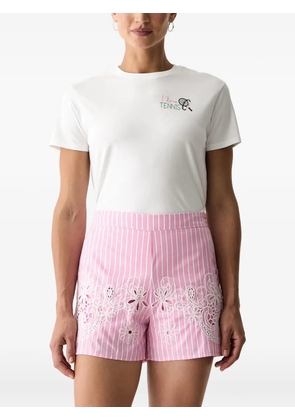 MC2 Saint Barth Emilie embroidered logo-patch T-shirt - White