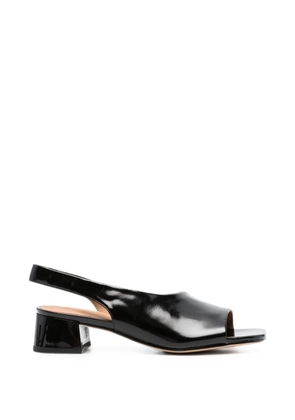 LINDA BAUMANN slingback block-heel sandals - Black