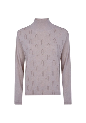 Fabiana Filippi bead-embellished high-neck sweater - Neutrals