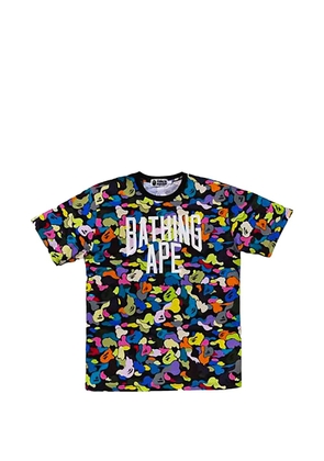 A BATHING APE® Camo logo-print T-shirt - Black