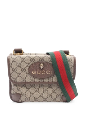 Gucci Pre-Owned 2010s small GG Supreme crossbody bag - Neutrals