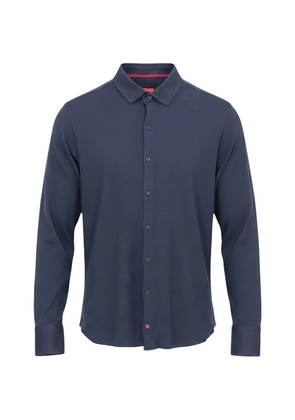 Isaia long-sleeve button-down shirt - Blue