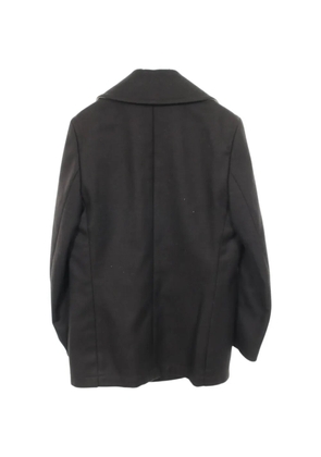 Maison Margiela 2010s notched lapels pea coat - Black