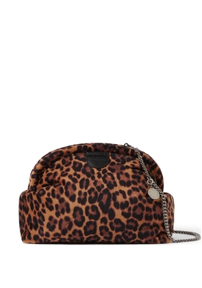 Stella McCartney leopard-print chain-strap clutch bag - Neutrals