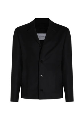 Lardini notch-lapel button-up blazer - Black