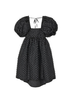 Cecilie Bahnsen Tilde Fiamma fil-coupé A.line mini dress - Black