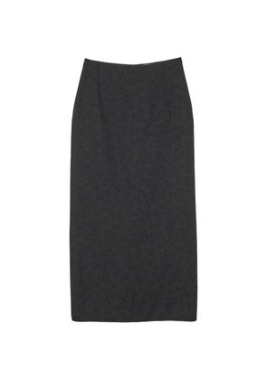Cecilie Bahnsen Uka Eira-matelassé straight midi skirt - Black