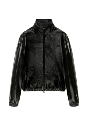 Courrèges vinyl oversized tracksuit jacket - Black