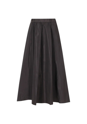 ASPESI elasticated-waistband flared midi skirt - Grey