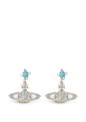 Vivienne Westwood Mini Relief Orb drop earrings - Silver