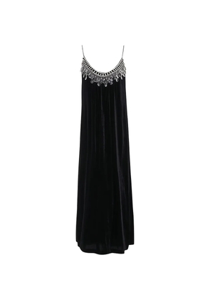 ZIMMERMANN crystal-embellished velvet midi dress - Black