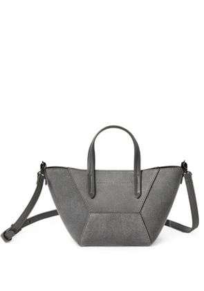 Brunello Cucinelli BC Duo mini bag in suede with Monili - Grey