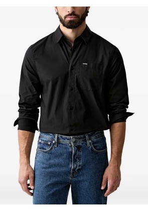 GUESS USA logo-patch chest-pocket shirt - Black