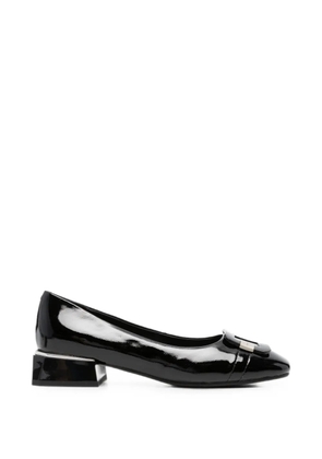 LINDA BAUMANN buckle-detail block-heel pumps - Black
