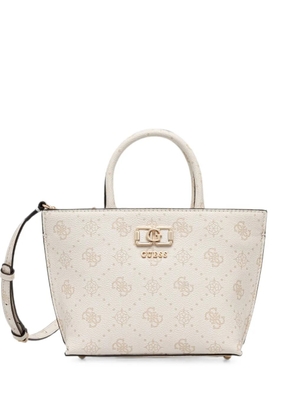 GUESS USA Emelie logo-print monogram-pattern tote bag - Neutrals